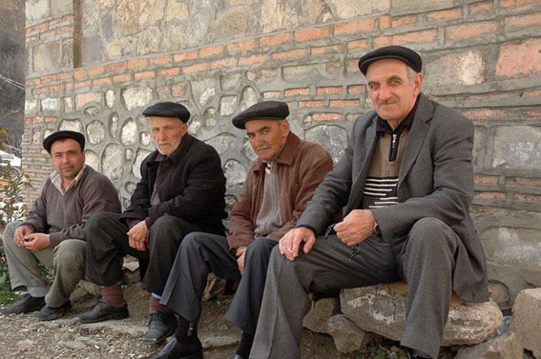 Azerbaijani Men, Shaki, Shaki-Zaqatala Region, Azerbaijan